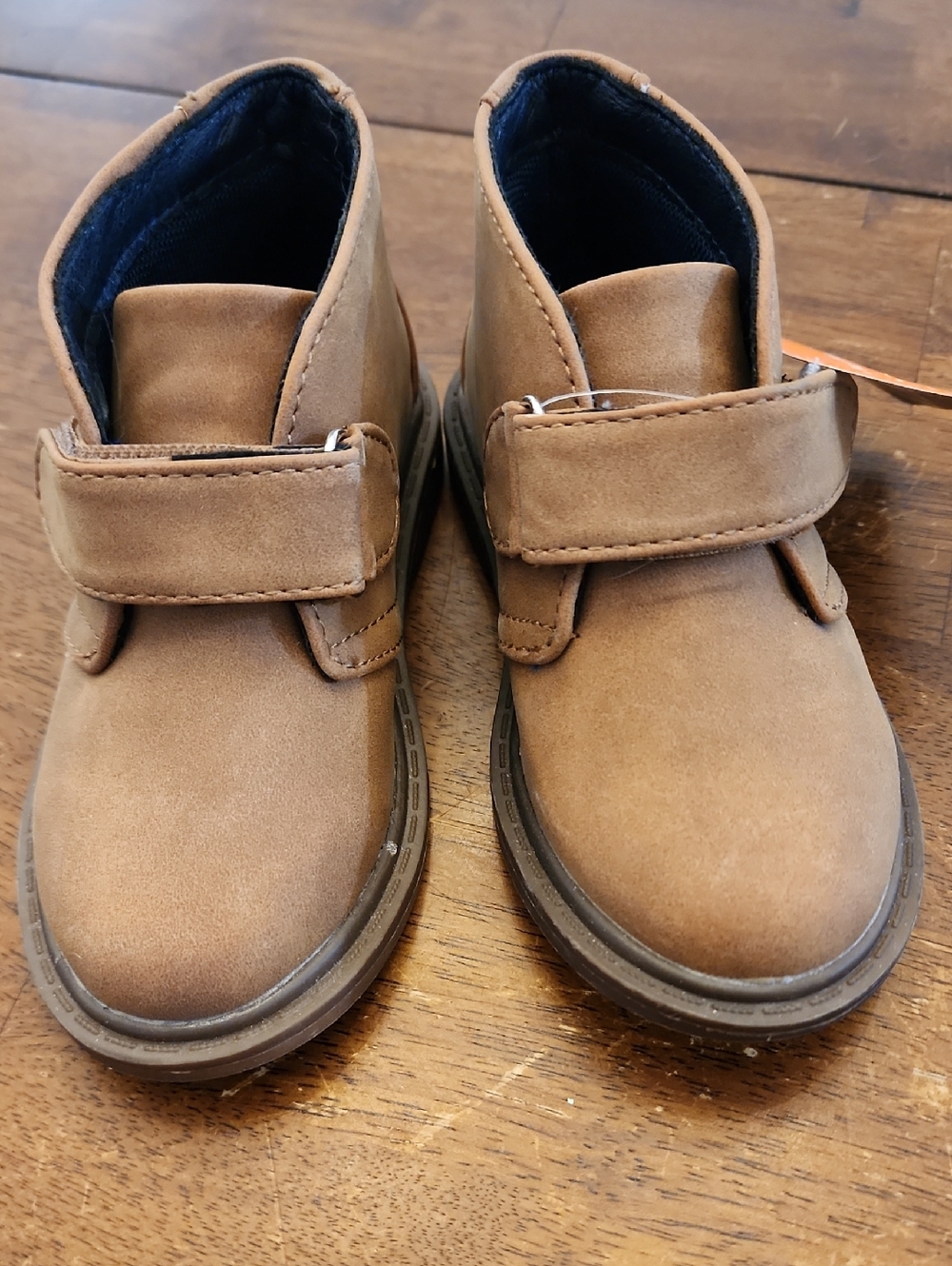 Kids Brown Velcro Ankle Boots – Easy On/Off Comfort